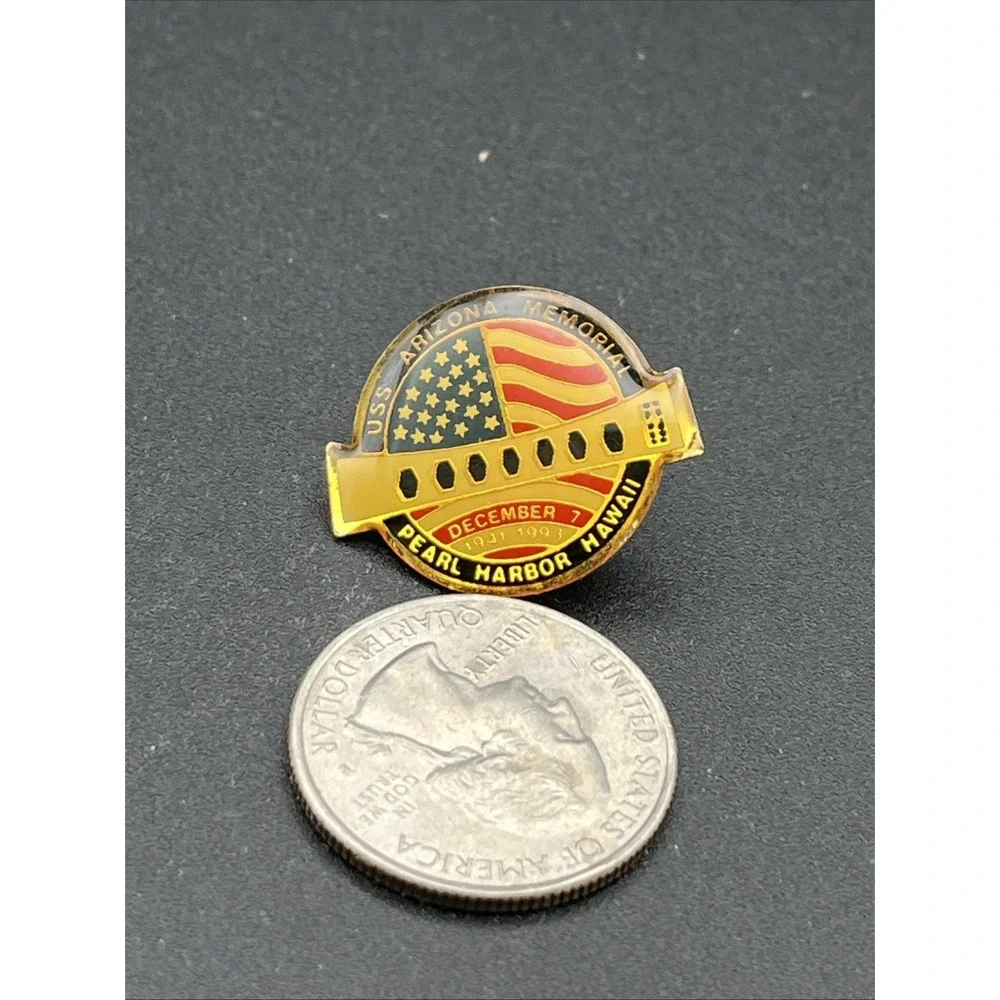 USS Arizona Memorial Pearl Harbor Hawaii‎ World War II Lapel Hat Pin